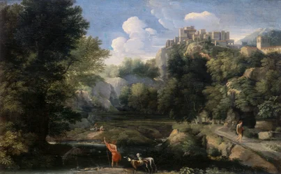 Paysage avec bergers